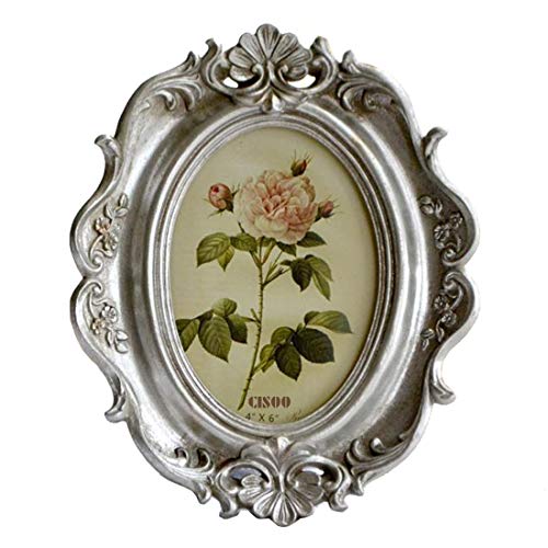 Vintage Oval Picture Frame 4x6- Antique Photo Frame