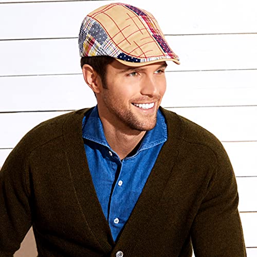 Men Beret Hat Cotton Buckle Adjustable Newsboy Hats Cabbie Gatsby Cap