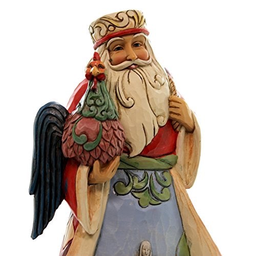 Heartwood Creek Santa's Around The World Austrian Stone Resin, 7" Figurine