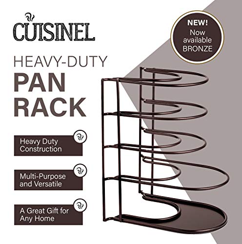 Heavy Duty Pan Organizer, 5 Tier Rack - Holds up to 50 LB  - No Assembly Required