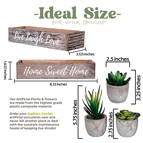 2 Sets of 6 Artificial Plants for  Home Decoration