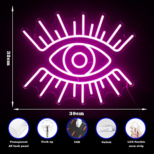 LED Eyes Neon Signs for Wall Decoration