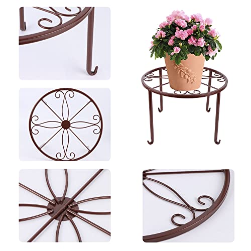 4 Pack Heavy Duty Metal Plant Stands for Flower Pot