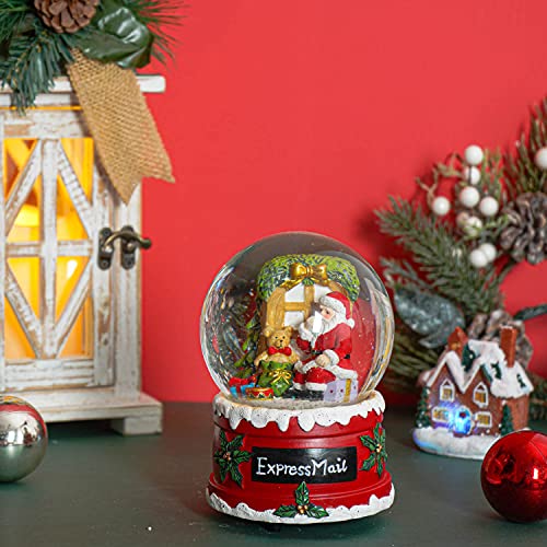 100mm Musical Snow Glitter Water Globe Christmas Decoration