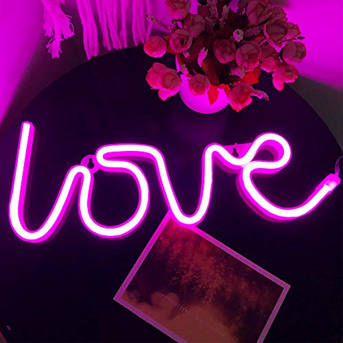 Love Neon Sign USB or Battery Powered Night Light