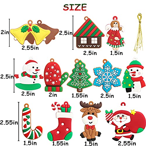 12pcs Christmas Ornaments for Small Tree Decoration