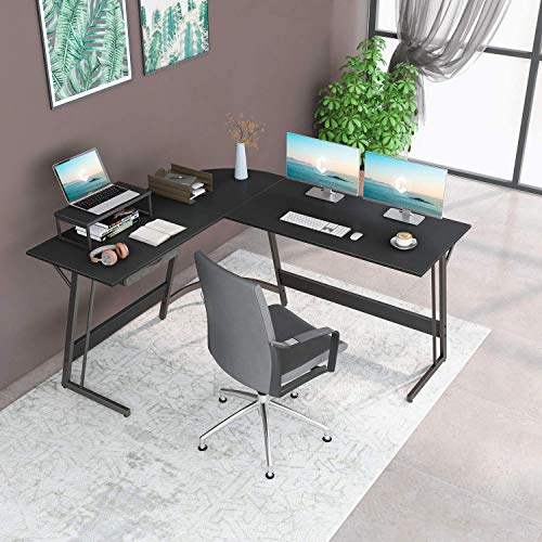 Modern L-Shaped Desk Computer Corner Desk, 59.1"