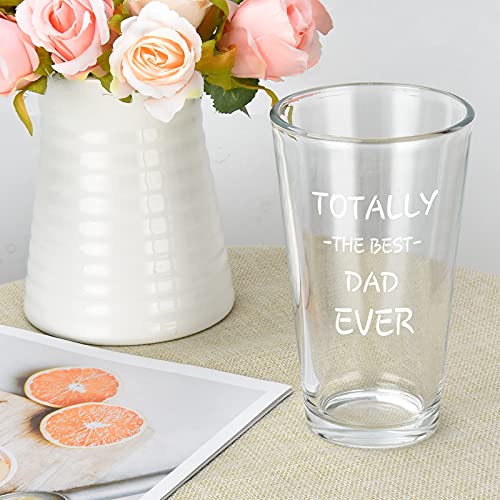 Funny Christmas Gift for Dad Beer Glass