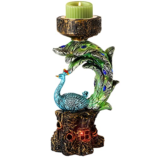 Creative Peacock Design Votive LED Candle Holders and Tealight Candles