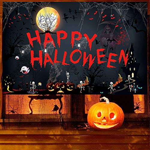 Happy Halloween Hanging Extra Large Fabric Sign Background Banner