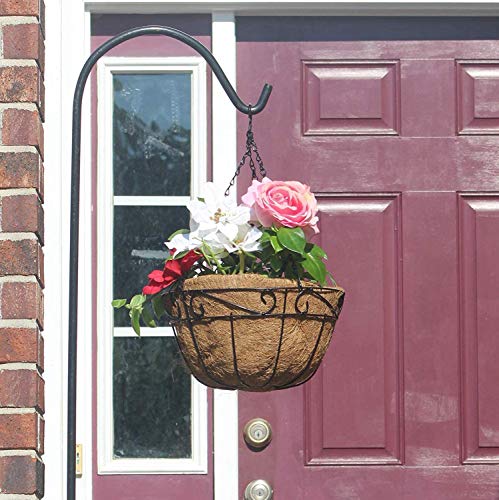 4 Metal Hanging Planter Basket w/ Coco Coir Liner