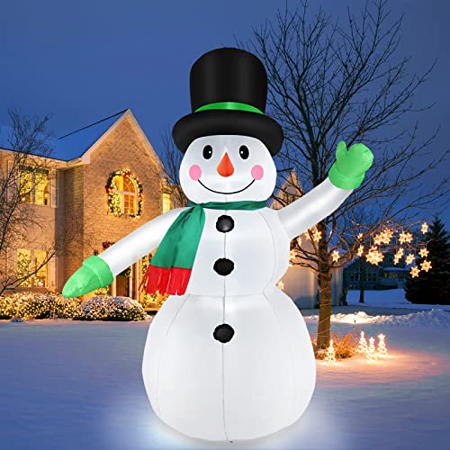 Snowman Christmas Blow Up  LED Lights IP44 Weather Proof Inflatables