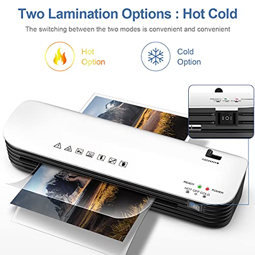 A4 Laminator Machine, 4 in 1 Thermal Laminator 9 inches Max Width, Quick Warm-Up