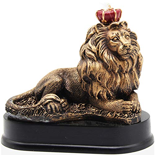 Lion King Figurines Statue, 5''H Office Desk Decoration, Nordic Style Collectible Figurines,