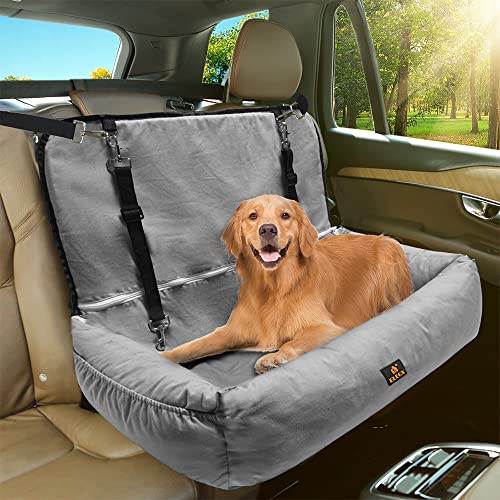 Dog Car Seat 35.5"(L) for Large Dog or 2 Small/Medium Dogs,Ca