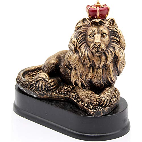 Lion King Figurines Statue, 5''H Office Desk Decoration, Nordic Style Collectible Figurines,