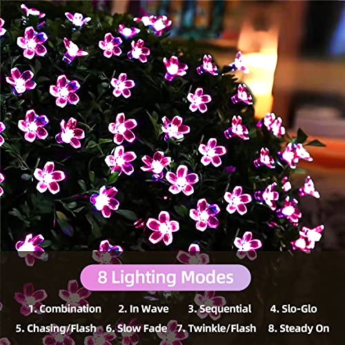 Waterproof Solar Flower Christmas String Fairy Lights