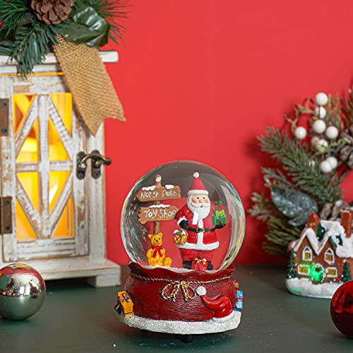 100mm Musical Snow Glitter Water Globe Christmas Decoration