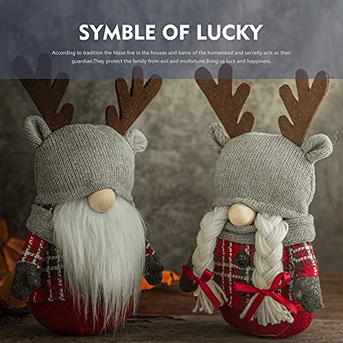 Christmas Santa Gnomes Plush Decoration, Set of 2