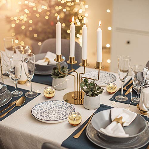 Candle Holders Set of 12 - Mercury Glass Votives Tealight Holder