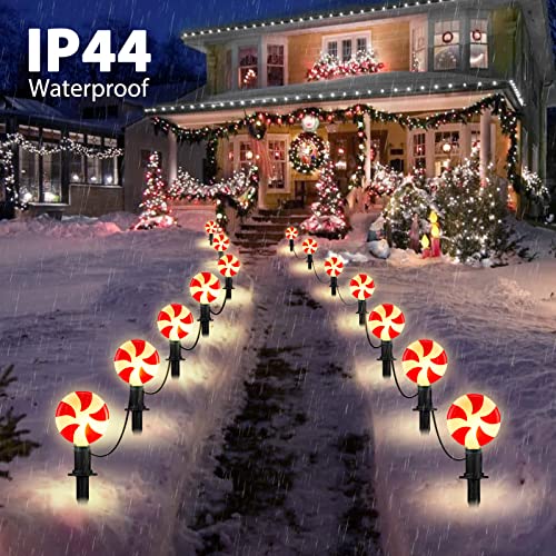 Christmas Lollipop Pathway Lights Outdoor- Plug in