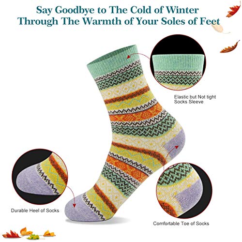 Cozy & Warm Thick Soft Wool Christmas Gift Winter Socks for Women