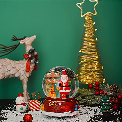 100mm Musical Snow Glitter Water Globe Christmas Decoration