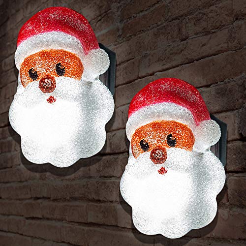 2 Pcs Christmas Santa Porch Light Covers