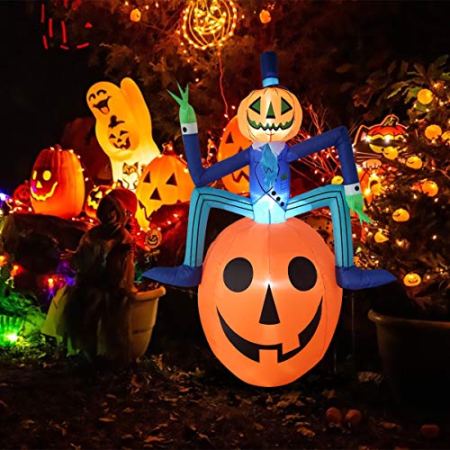 Inflatable 6Feet Mr. Pumpkin Halloween Decoration