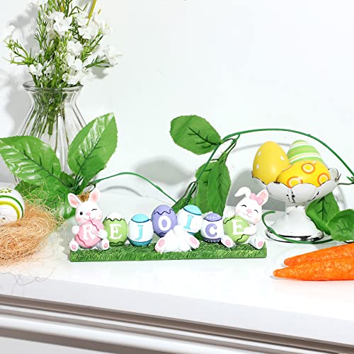 Colorful Easter Eggs Bunny Decoration