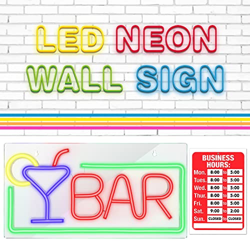 Bar LED Neon Light Sign USB Powered  for Party/Home Decor