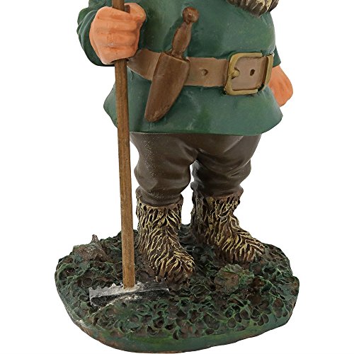 Garden Gnome Woody Jr. The Classic Lawn Statue, 13.5 Inch