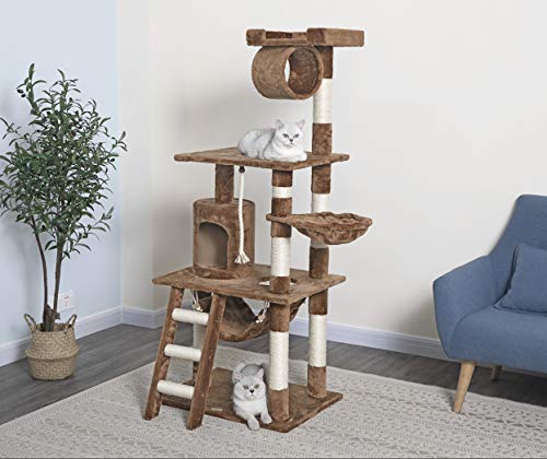 62-Inch Cat Tree- Cat Condo House