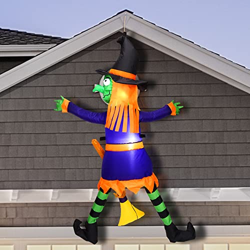 4 FT Tall Halloween Inflatable Witch w/ LED