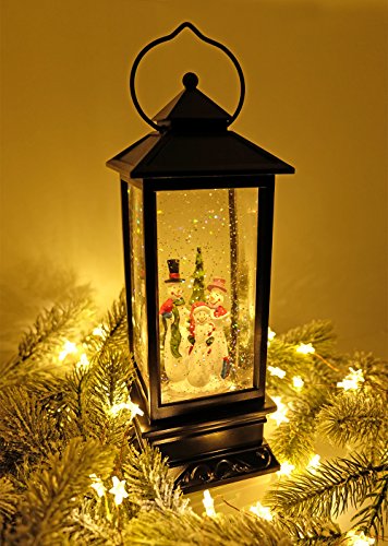 Glitter Snow Globe w/ Timer- Battery Operated