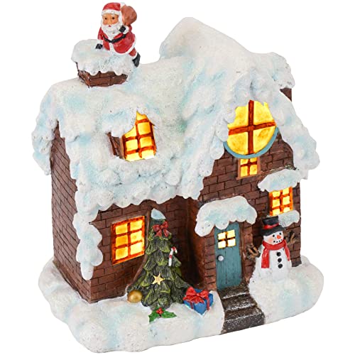 Christmas Snow House Decoration LED Table Night Light