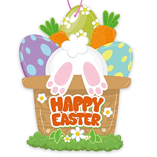 Happy Easter Wooden Door Decoration