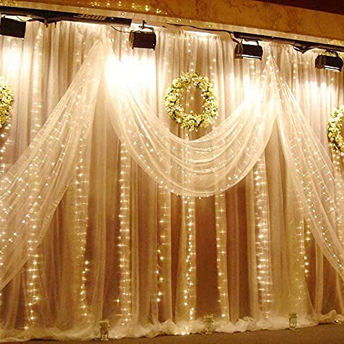 Curtain Lights for Decorations, 10 Ft Connectable String Lights with 8 Twinkle Modes Led Fairy Lights