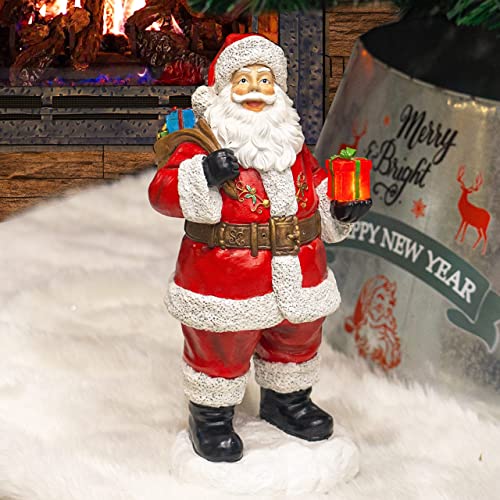 12" Christmas Resin Santa Claus Decoration