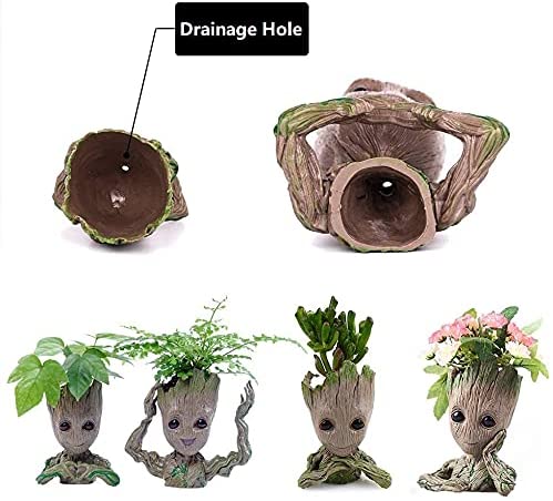 4 Styles Baby Groot Flower Pot Succulent Planter Pot Pencil Holder Holiday Bundle Deal!