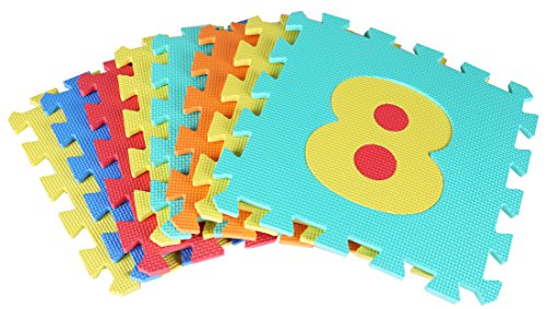 Kid's Puzzle Exercise Play Mat with EVA Foam Interlocking Tiles, Alphabet (36 Tiles)