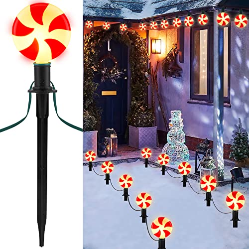 Christmas Lollipop Pathway Lights Outdoor- Plug in