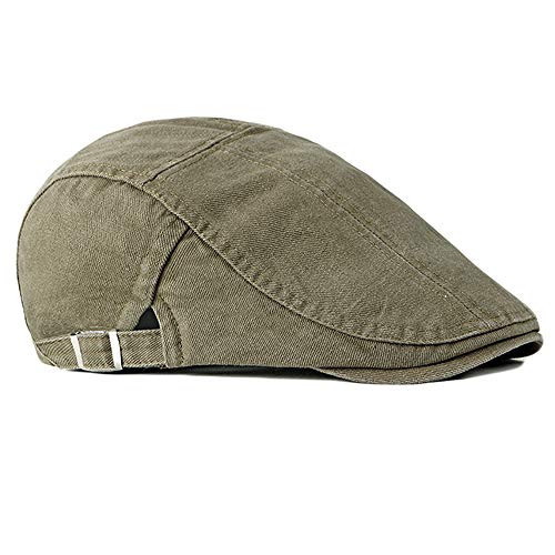 2 Pack Flat Cotton Newsboy Cap for Men