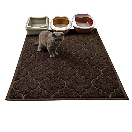 Cat Litter Mat, XL Super Size, Phthalate Free, Easy to Clean, 46x35 Inches