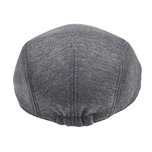 2 Pack Men Cotton Newsboy Cap Soft Fit Cabbie Hat