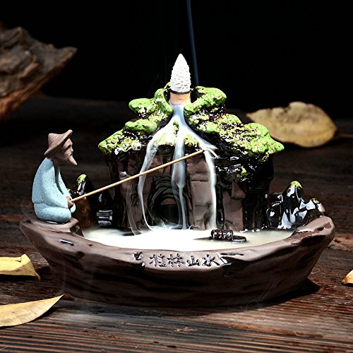 Ceramic Incense Holder Backflow Censer (Guilin Scenery)