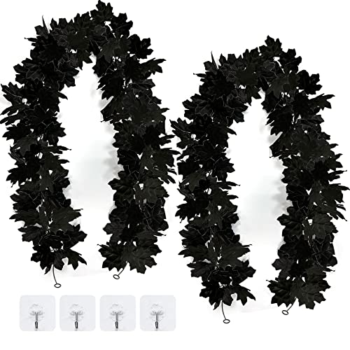 2 Pack Halloween Black Garlands Decoration