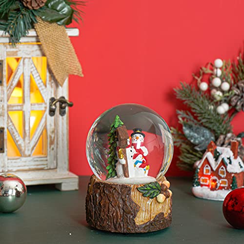 100mm Musical Snow Glitter Water Globe Christmas Decoration