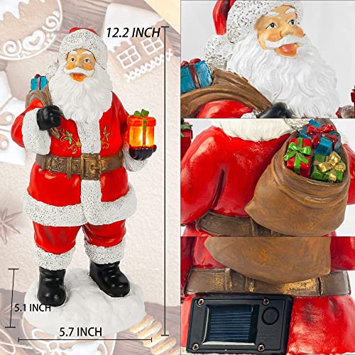 12" Christmas Resin Santa Claus Decoration