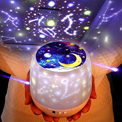 Multifunctional Night Light Star Projector Lamp for Decorating 5 Sets of Film